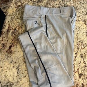 Nike Swingman gray baseball pants navy piping.  M